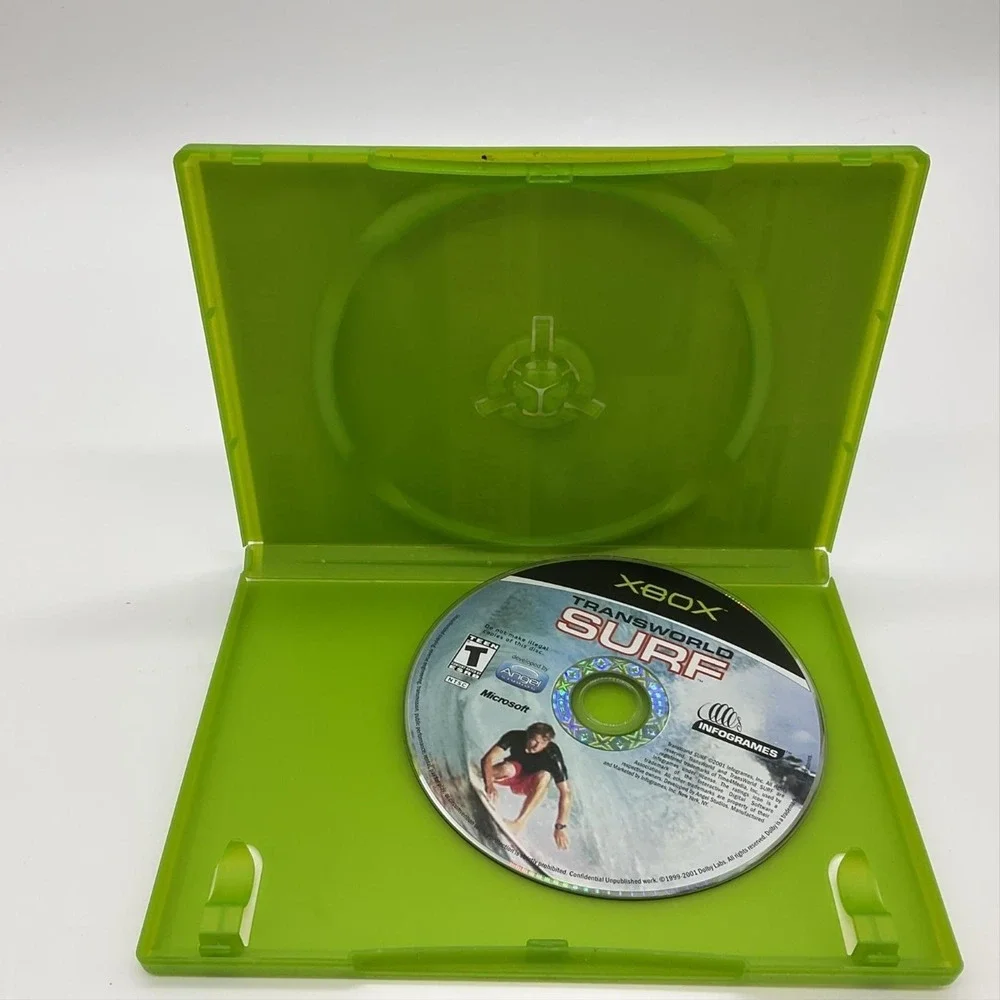 Transworld Surf Microsoft XBOX Game T Atari 2001 NTSC Surfing Sports Extreme